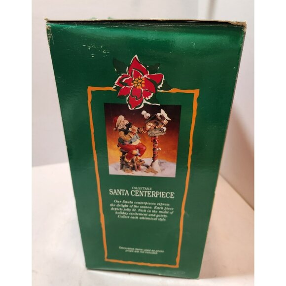 Vintage Ceramic Santa Building Birdhouse Collectible Figurine Made for Walmart - Picture 13 of 16